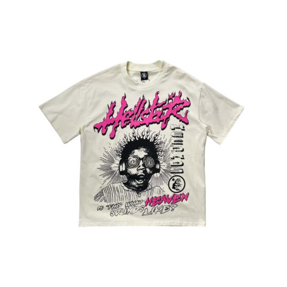 Central ae Heaven Sounds Like Cream T-shirt featuring a graphic design on a black background.