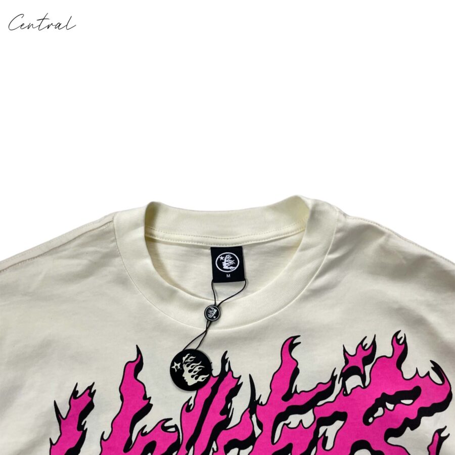 Central ae Heaven Sounds Like Cream T-shirt featuring a colorful graphic design on a classic fit black tee.