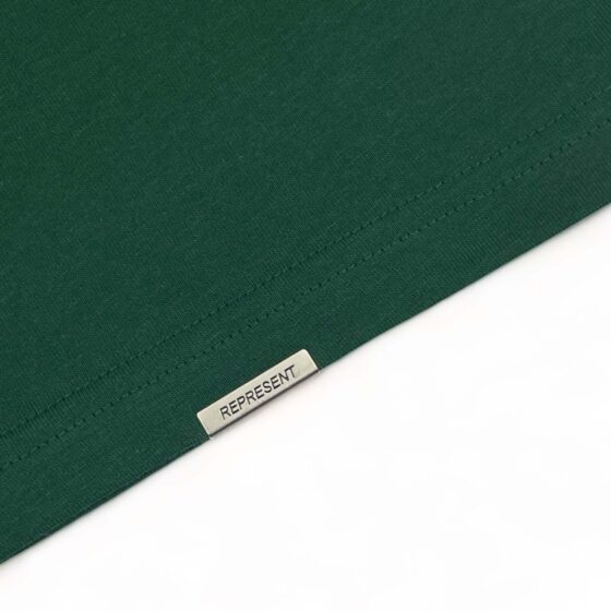 Racing Green REPRESENT OWNERS CLUB T-shirt featuring a classic crew neck and soft fabric.