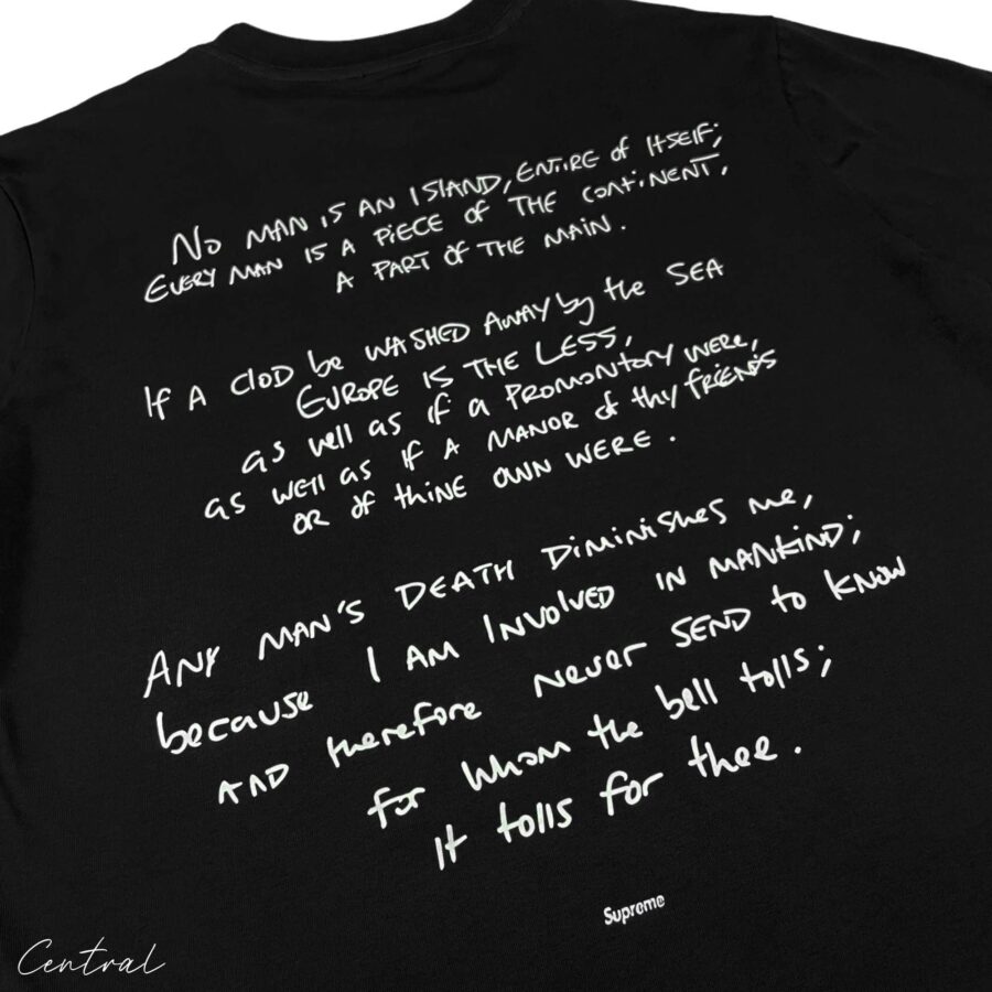 Central AE Sup Corteiz Rules The World Tee in black, featuring a bold graphic design and a relaxed fit.