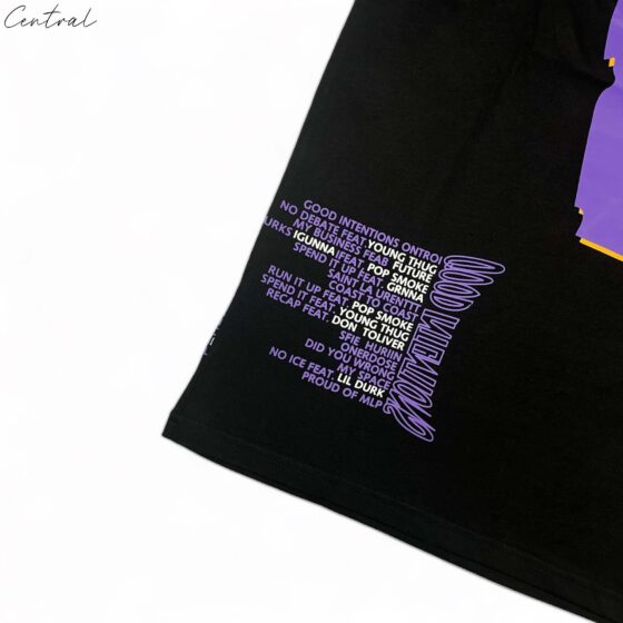 Vlone X Nav Doves T-Shirt featuring a unique dove graphic on a stylish black tee. Ideal for streetwear enthusiasts.