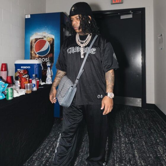 Chrome Hearts mesh stadium jersey set featuring a stylish t-shirt and shorts in black, designed by Central ae.