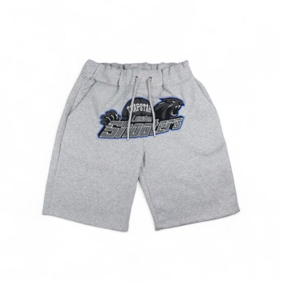 Trapstar Shooters shorts set featuring a matching t-shirt and shorts in a casual style, perfect for summer wear.