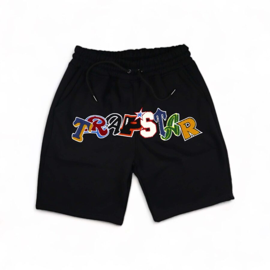 TRAPSTAR Wildcard chenille shorts set featuring a matching t-shirt and shorts in a stylish design.