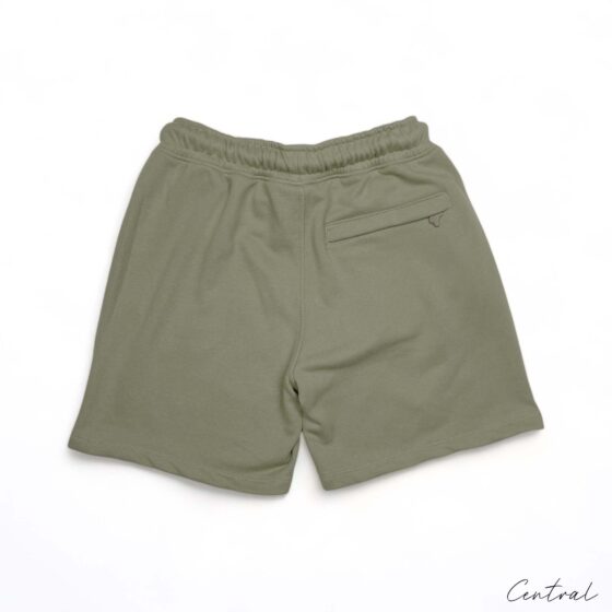 Green Syna World short set featuring a t-shirt and shorts by Central, displayed on a neutral background.