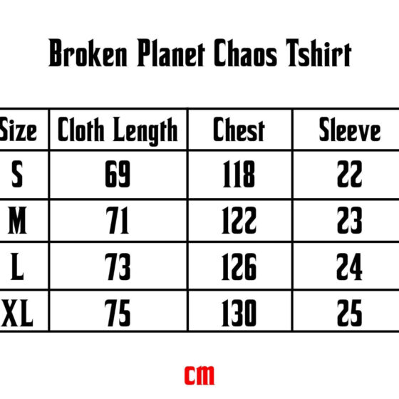 Broken Planet Gird T-Shirt in a relaxed fit, showcasing a graphic design on a soft cotton fabric.