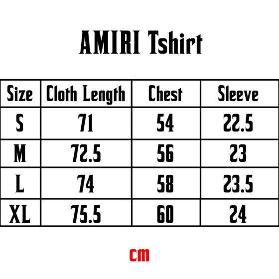 Amiri black t-shirt featuring a unique paint drip design, showcasing a modern streetwear style.