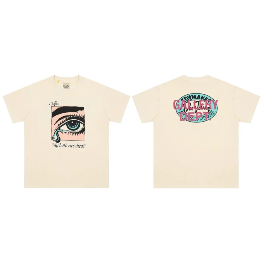 Gallery Dept Dead Batteries Tshirt – Antique White
