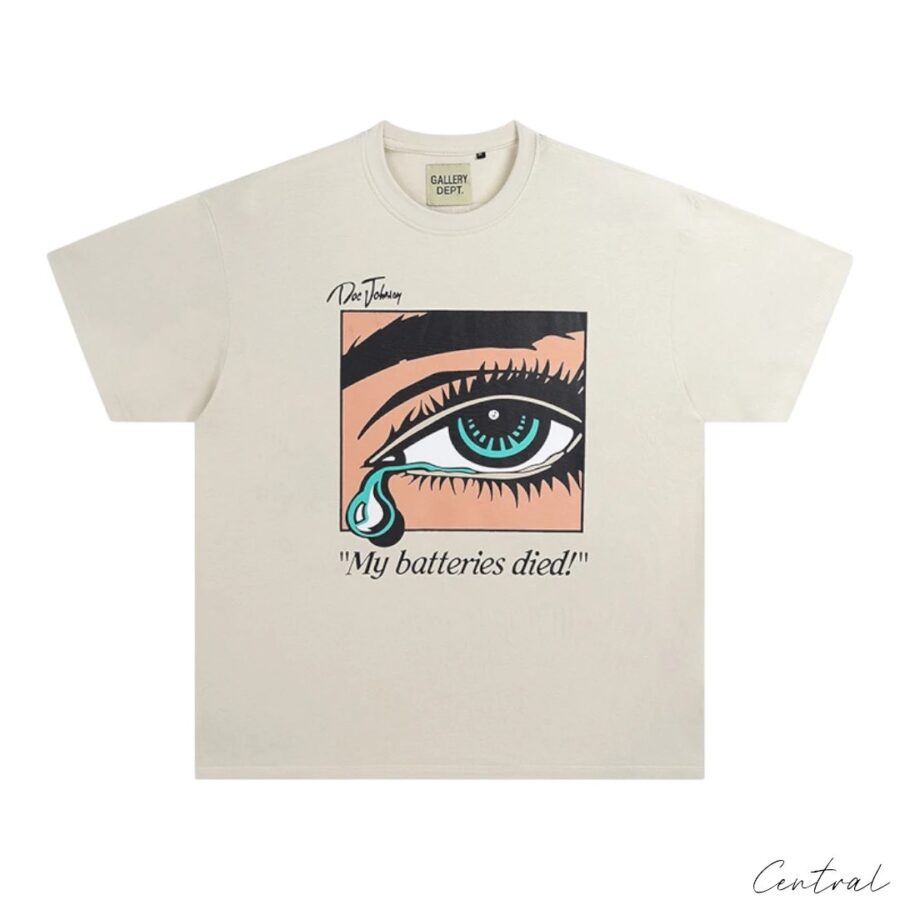 Gallery Dept Dead Batteries Tshirt – Antique White
