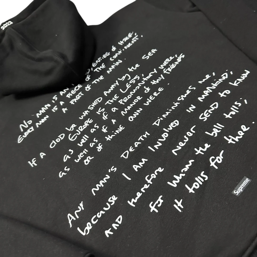 upreme Corteiz Rules The World Hoodie Black