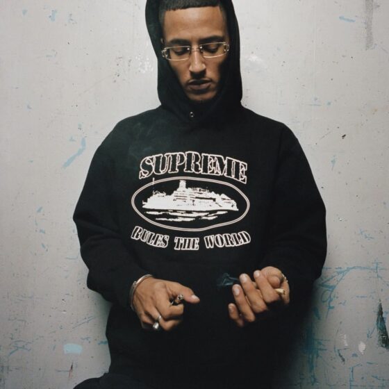 upreme Corteiz Rules The World Hoodie Black