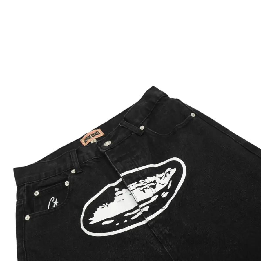 Corteiz Alcatraz Denim Shorts