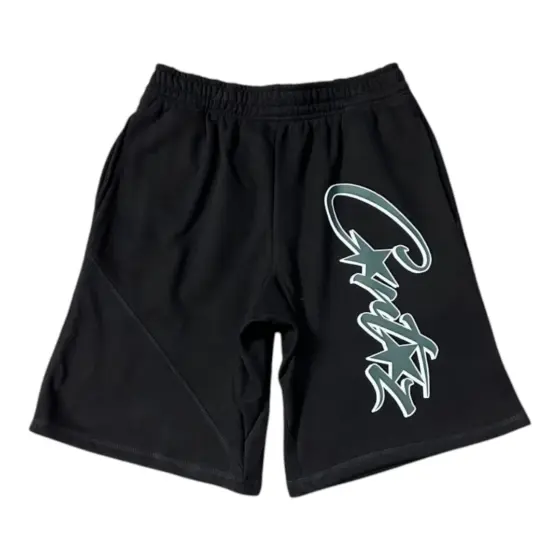 Corteiz Allstarz Shorts - Black/Green