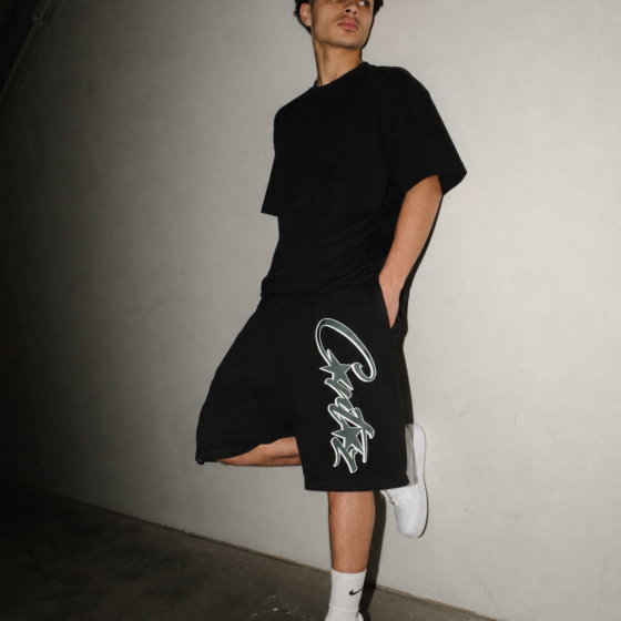Corteiz Allstarz Shorts - Black/Green