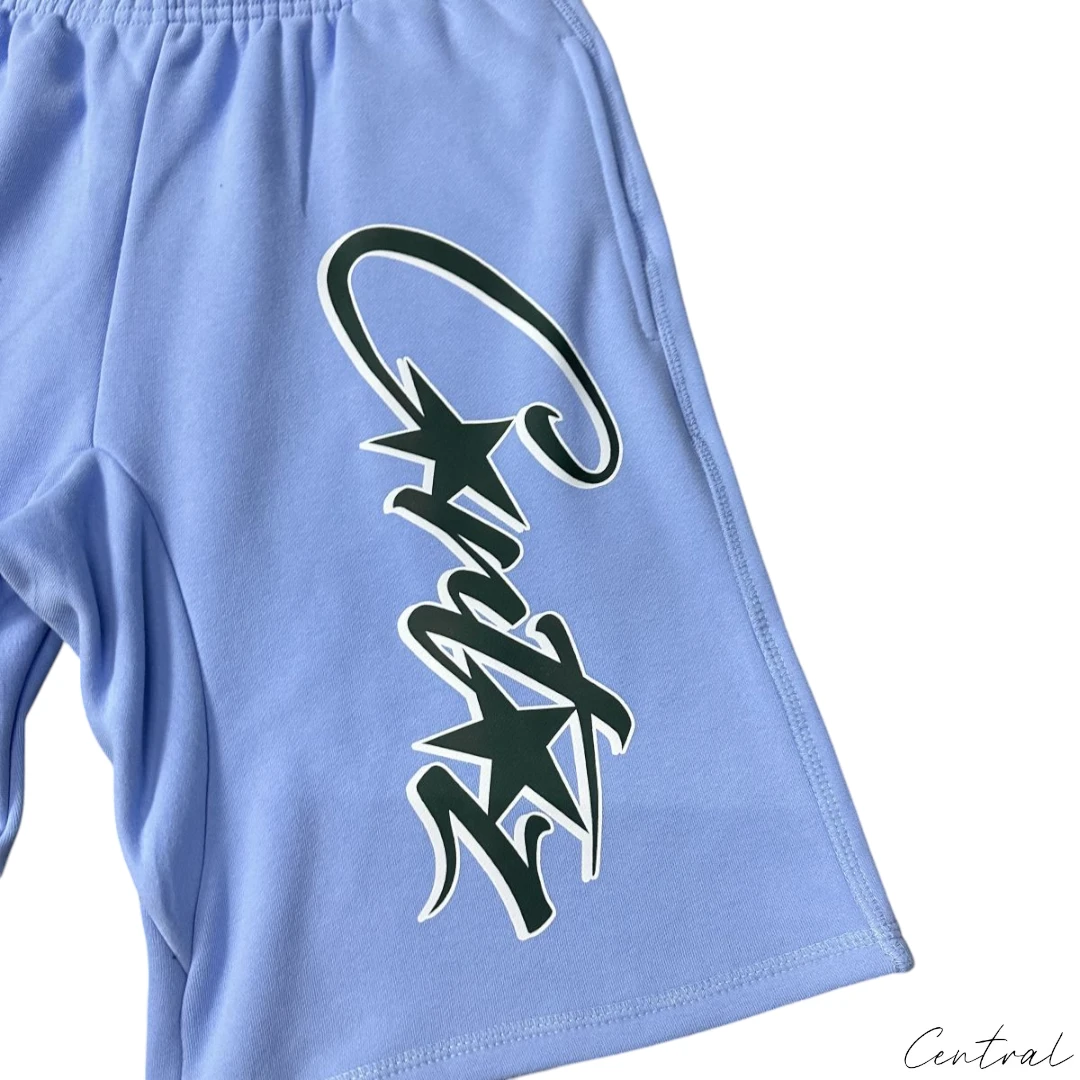 Corteiz Allstarz Shorts - Baby Blue