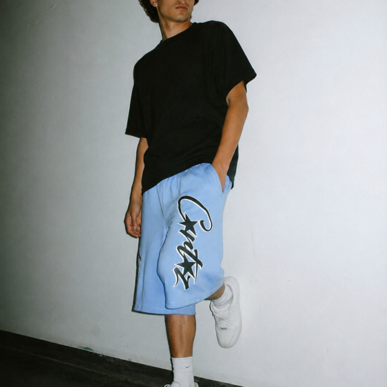 Corteiz Allstarz Shorts - Baby Blue