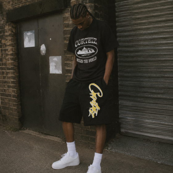 Corteiz Allstarz Shorts - Black/Yellow