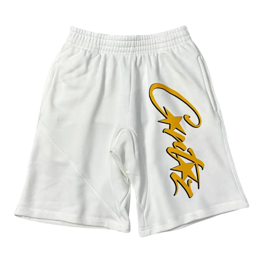 Corteiz Allstarz Shorts - White/Yellow