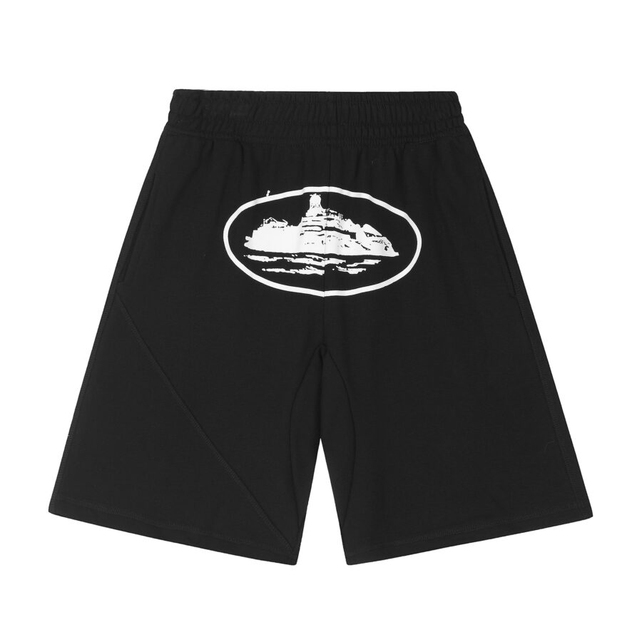 Corteiz Alcatraz Shorts Black/White