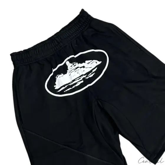 Corteiz Alcatraz Shorts Black/White