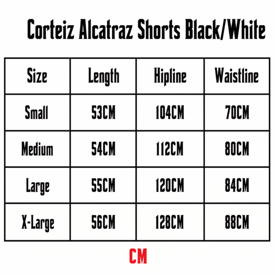 Corteiz Alcatraz Shorts Black/White