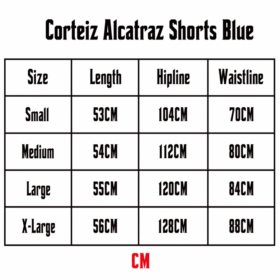 Corteiz Alcatraz Shorts Blue