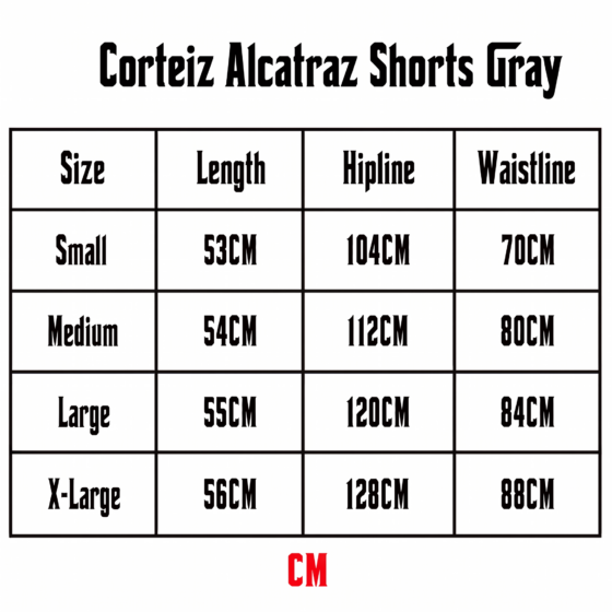 Corteiz Alcatraz Shorts Gray