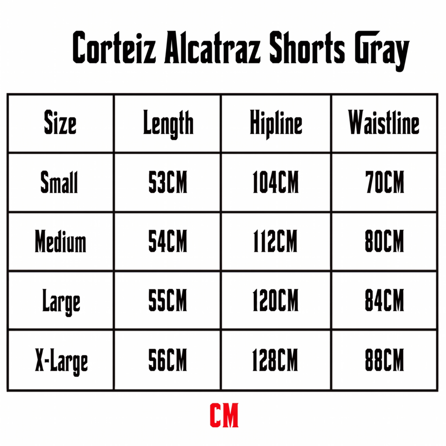 Corteiz Alcatraz Shorts Gray