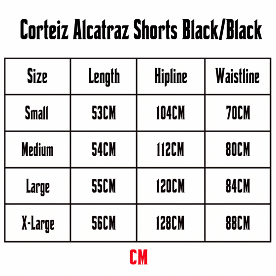 Corteiz Alcatraz Shorts Black/Black