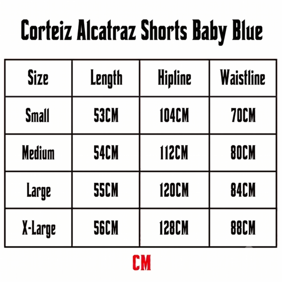 Corteiz Alcatraz Shorts Baby Blue