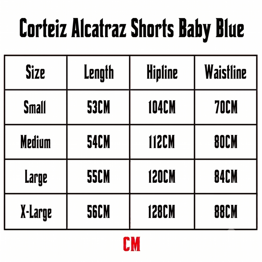 Corteiz Alcatraz Shorts Baby Blue