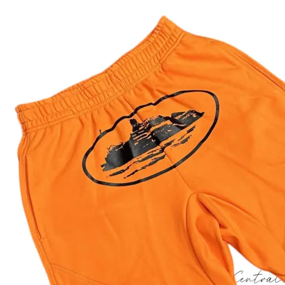 Corteiz Alcatraz Shorts Orange