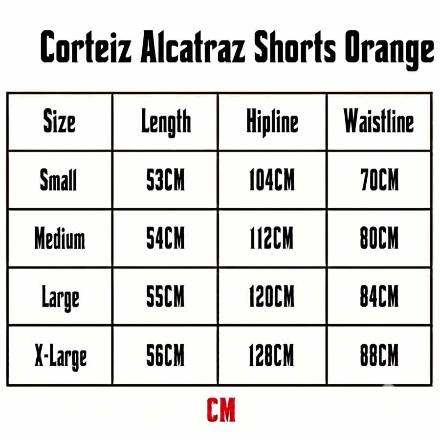 Corteiz Alcatraz Shorts Orange