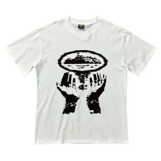 Corteiz Hands Alcatraz T-Shirt – White