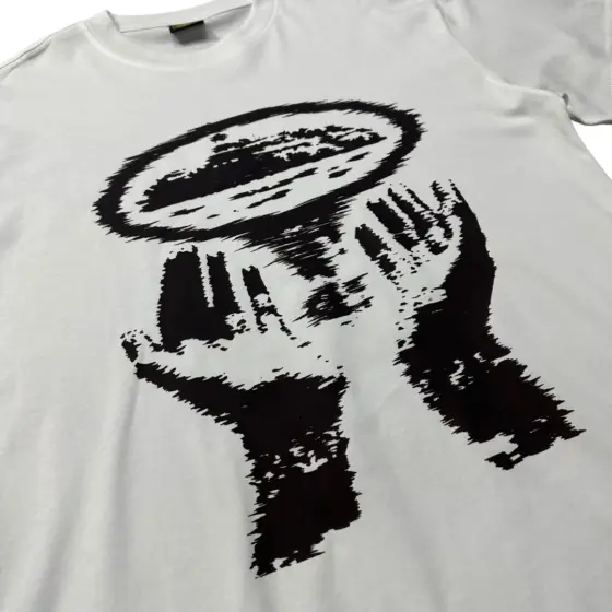 Corteiz Hands Alcatraz T-Shirt – White