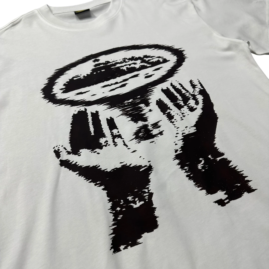 Corteiz Hands Alcatraz T-Shirt – White