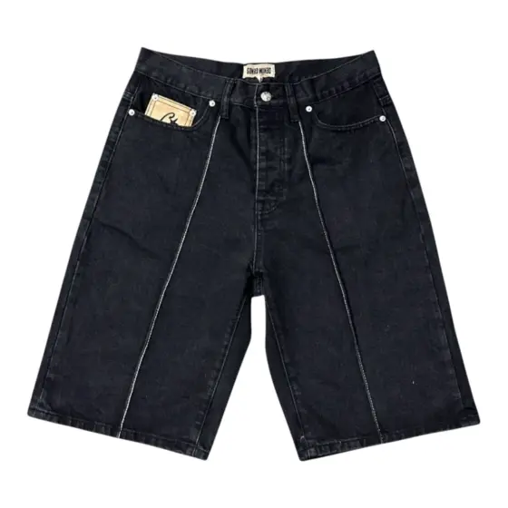 Corteiz C-Star Denim Shorts 'Black'