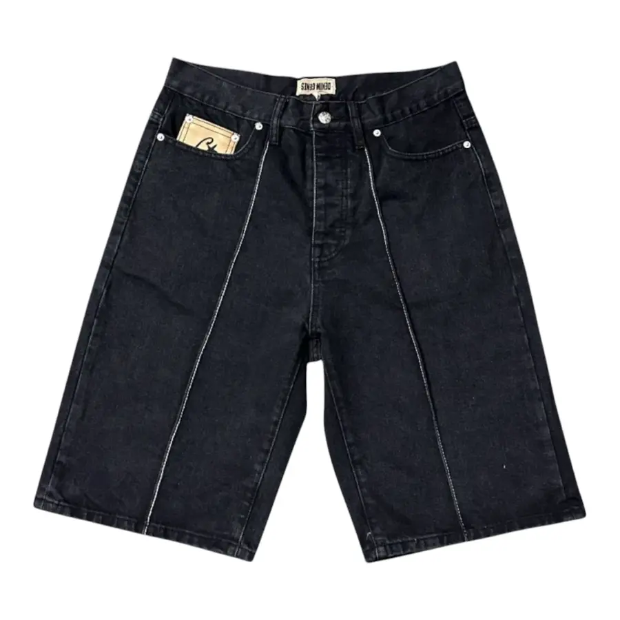 Corteiz C-Star Denim Shorts 'Black'
