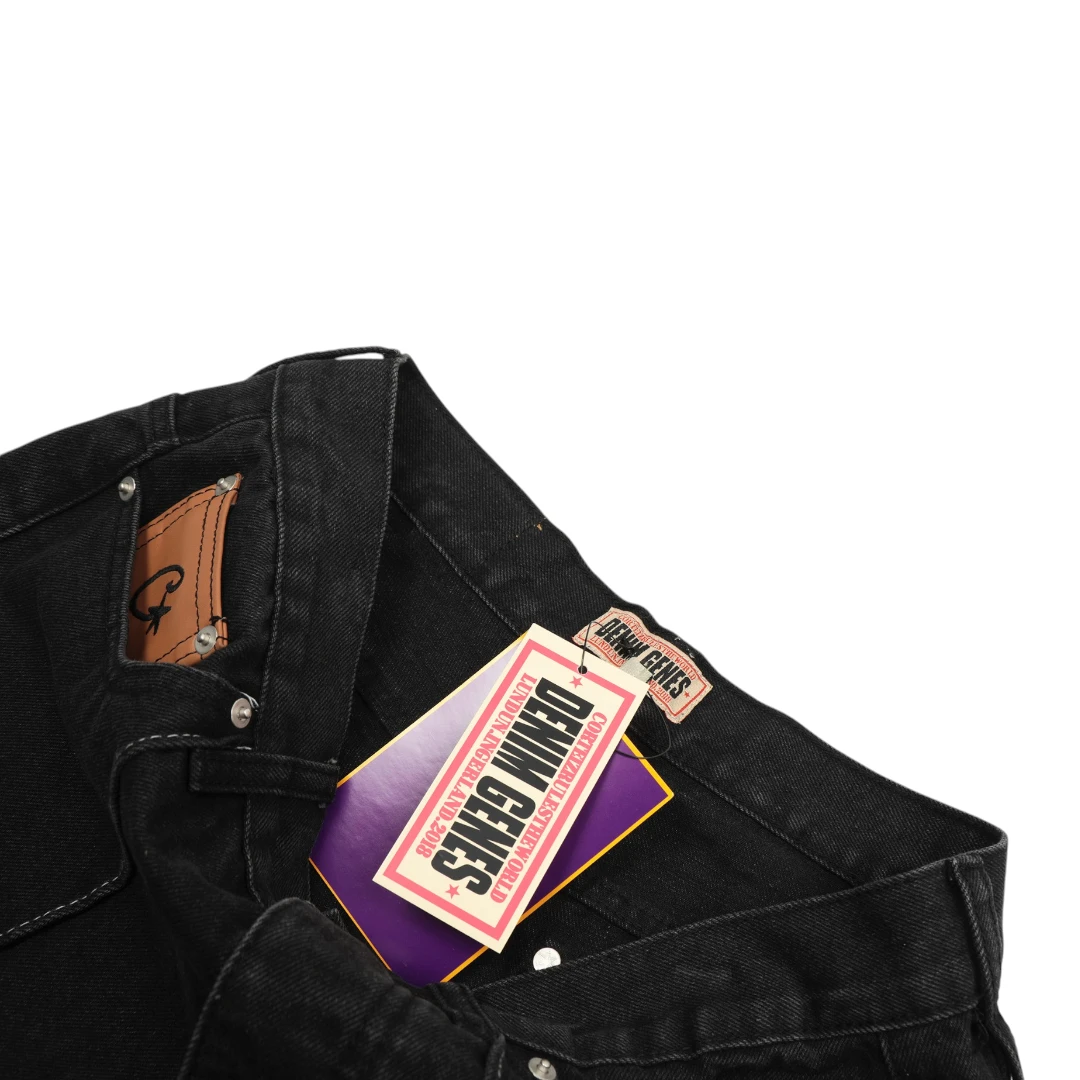 Corteiz C-Star Denim Shorts 'Black'