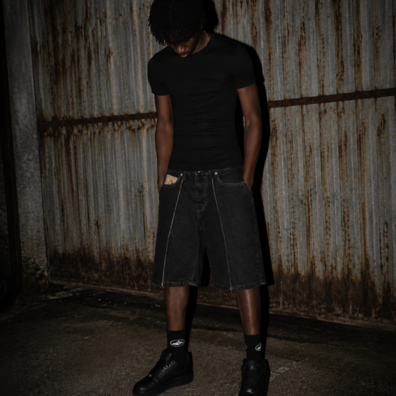 Corteiz C-Star Denim Shorts 'Black'