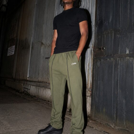 Corteiz HMP Open Hem Sweatpant 'Olive'
