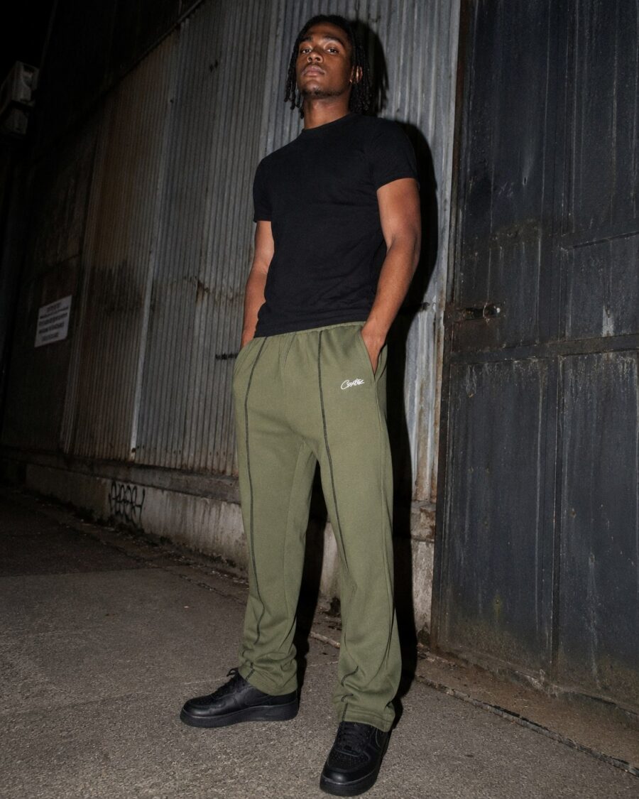Corteiz HMP Open Hem Sweatpant 'Olive'
