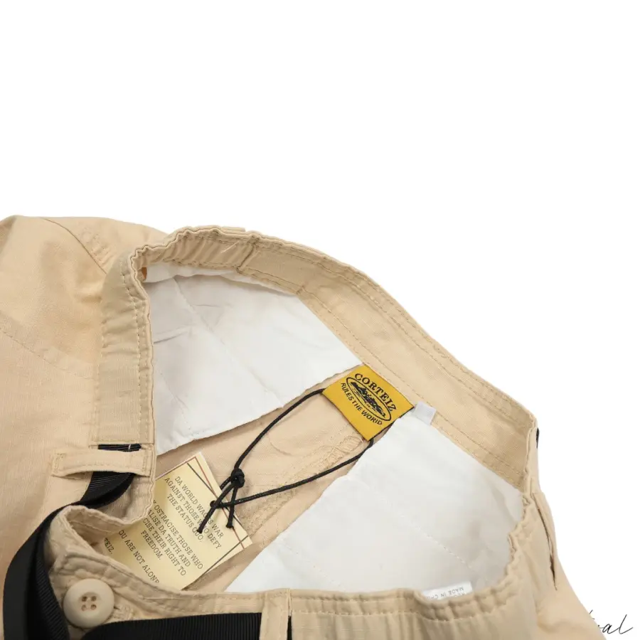 Corteiz Alcatraz Cargo Shorts Beige