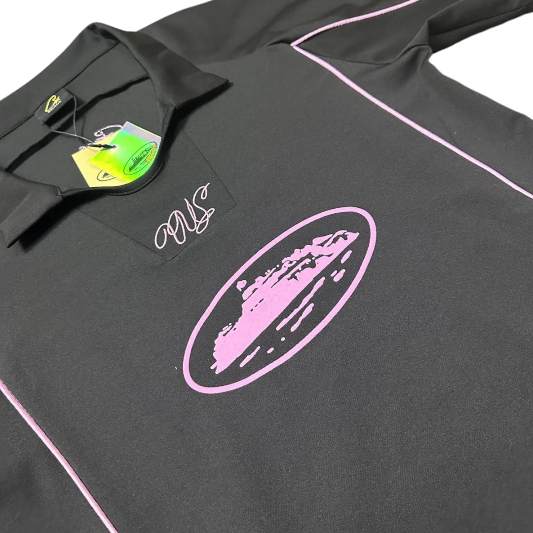 Corteiz Talismo Football Jersey Black/Pink