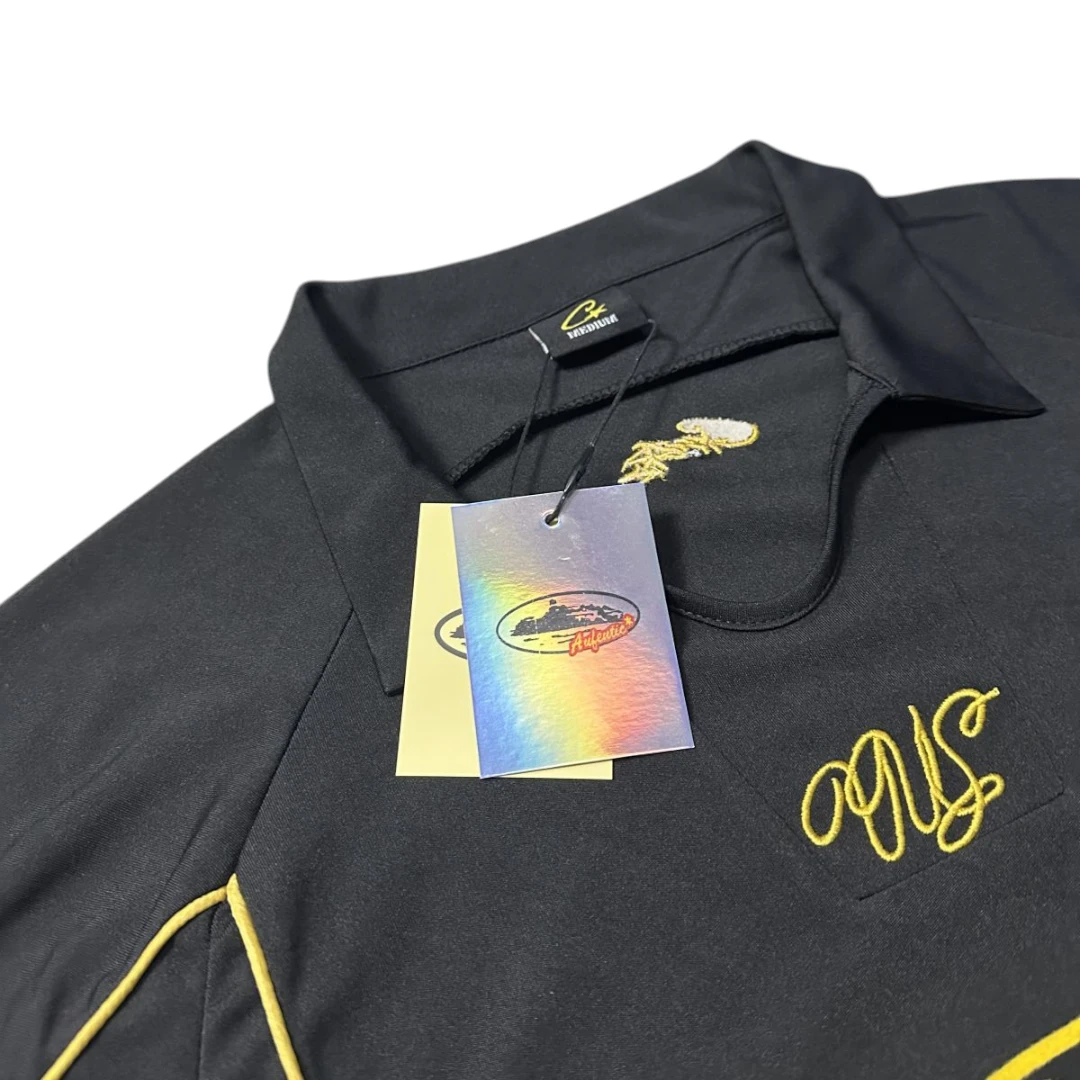 Corteiz Talismo Football Jersey Black/Yellow