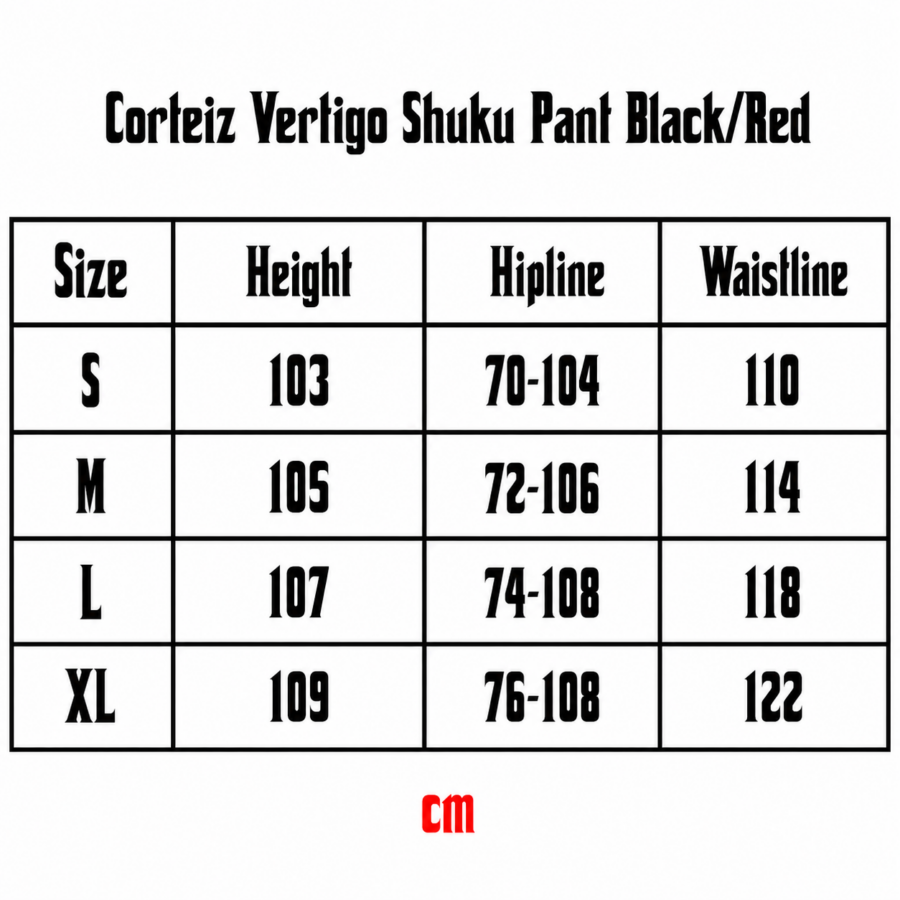 Corteiz Vertigo Shuku Pant Black/Red