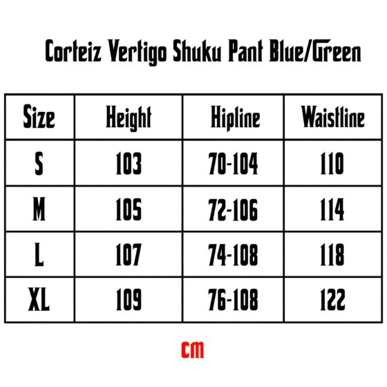 Corteiz Vertigo Shuku Pant Blue/Green