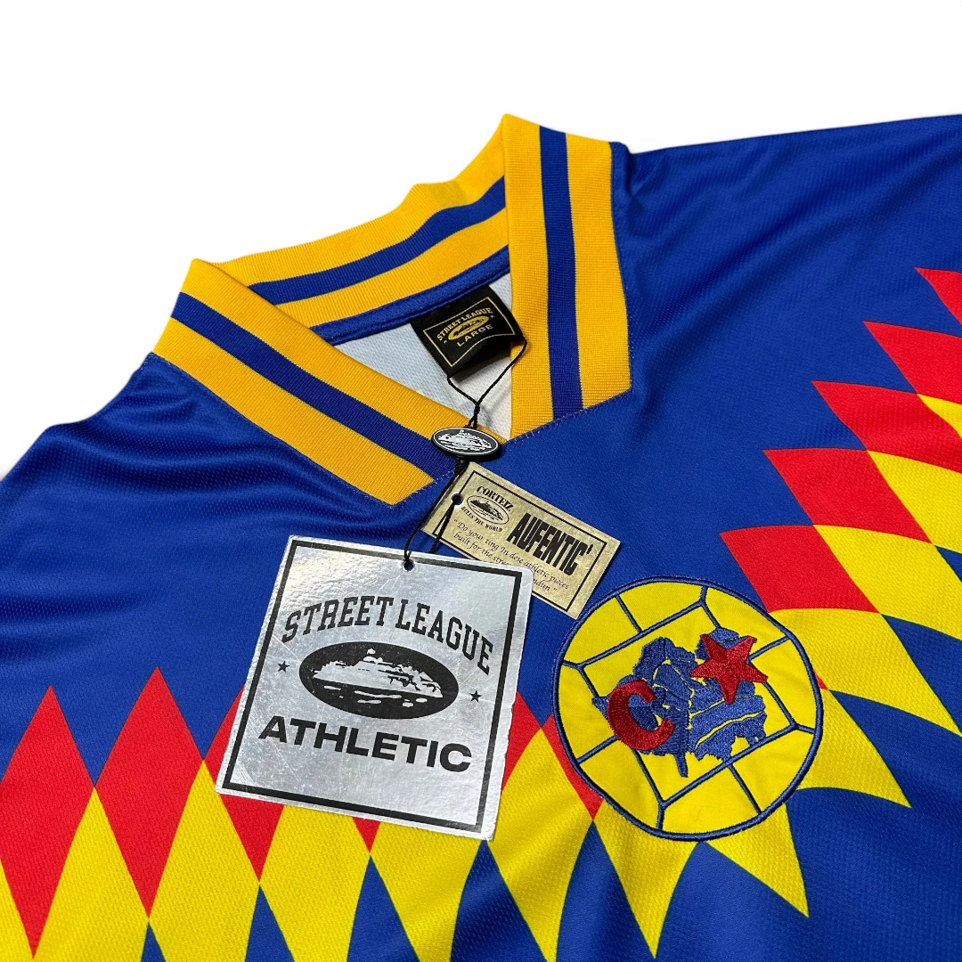 Corteiz RTW Club America Colombia Jersey – Blue
