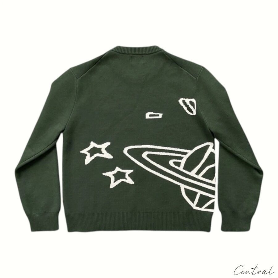 Broken Planet Knit Sweater - taobao-942937453523 - Green