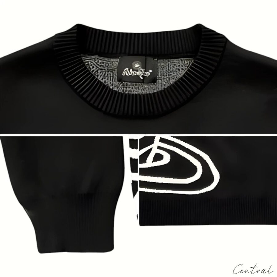 Broken Planet Knit Sweater - Black White